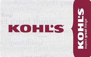 Kohl's Credit Card & Gift Cards